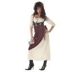 PIRATE COSTUME: TAVERN WENCH BURGUNDY