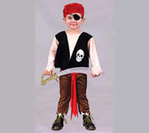 PIRATE CHILD COSTUME: PLAYFUL PIRATE TODDLER