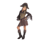 pirate child costume: sassy captain set