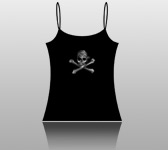 pirate cami tank: jolly rogue design