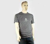 pirate t-shirt: captain lapsus design charcoal