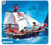 toy: playmobil skull and bones ship