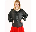 PIRATE COSTUME: BARBAROSSA BLOUSE BLACK