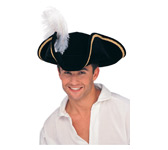 accessory: buccaneer tri-corn hat