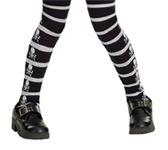 ACCESSORY: CHILD SKULL AND CROSSBONES TIGHTS