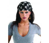 ACCESSORY: ADULT SKULL AND CROSSBONES BANDANA