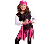 pirate child costume: caribbean little lady