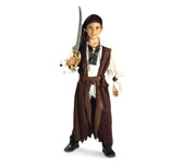 pirate child costume: long coat boy
