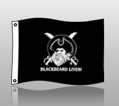 PIRATE FLAG: 3x5 BLACKBEARD LIVES! DESIGN