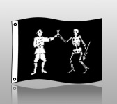 PIRATE FLAG: 3x5 GREAT ROBERTS DESIGN