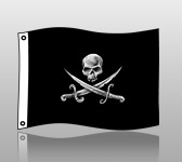 PIRATE FLAG: 20x26 BLADE ARM DESIGN