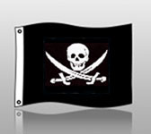 pirate flag: 3x5 jack rackham design
