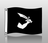 pirate flag: 3x5 thomas tew design