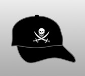 PIRATE HAT: EMBROIDERED RACKHAM DESIGN