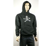 hooded sweatshirt: jolly rogue design