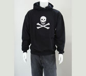 hooded sweatshirt: jolly roger design