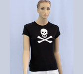 pirate rib knit: jolly roger design.