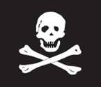 mousepad: jolly roger design