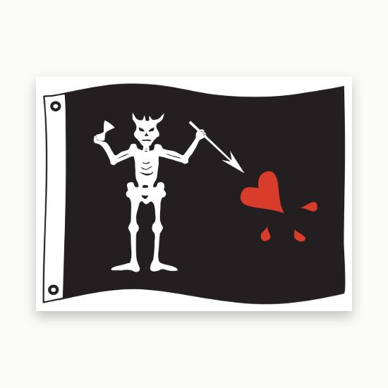 20x26 Blackbeard Pirate Flag