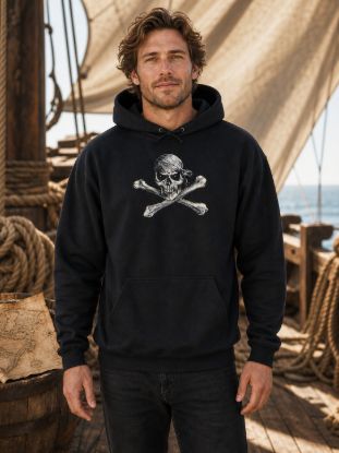 Jolly Rogue Pirate Hoodie model lifestyle image 1